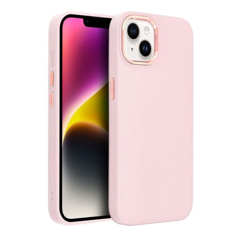 Etui FRAME do iPhone 14 pudrowy róż