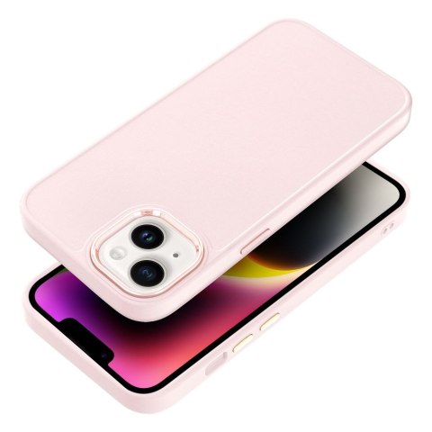 Etui FRAME do iPhone 14 pudrowy róż