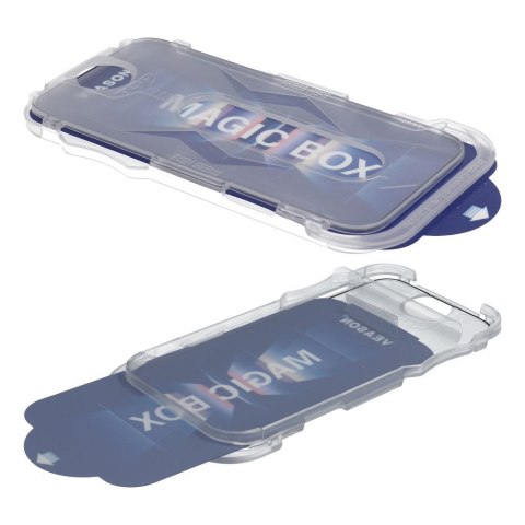Szkło Hartowane 6D Pro Veason Easy-Install Glass + Aplikator - do Iphone 15 czarny