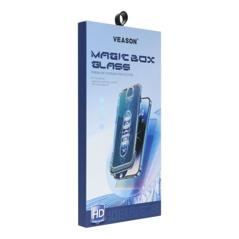 Szkło Hartowane 6D Pro Veason Easy-Install Glass + Aplikator - do Iphone 15 czarny