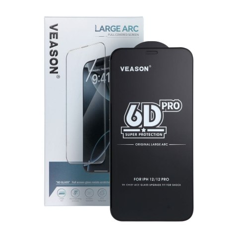 Szkło Hartowane 6D Pro Veason Glass (SET 10in1) - do Iphone 12 Pro Max czarny