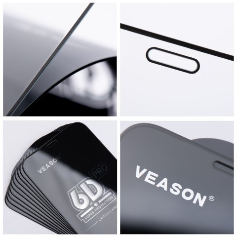Szkło Hartowane 6D Pro Veason Glass (SET 10in1) - do Iphone XR / 11 czarny