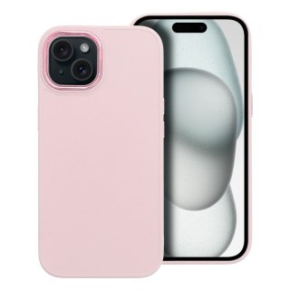 Etui FRAME do iPhone 15 pudrowy róż