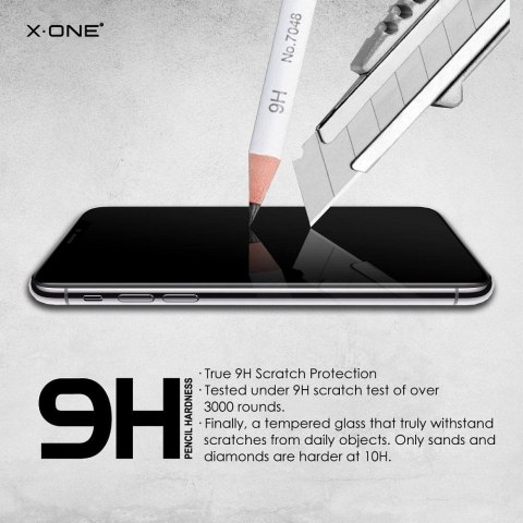 Szkło hartowane X-ONE Full Cover Extra Strong Matowe - do iPhone 14 Pro Max (full glue) czarny