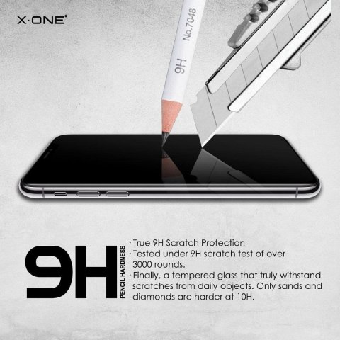 Szkło hartowane X-ONE Full Cover Extra Strong Matowe - do iPhone 15 Pro (full glue) czarny
