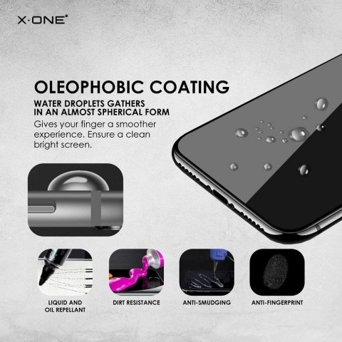 Szkło hartowane X-ONE Full Cover Extra Strong Matowe - do iPhone 15 Pro (full glue) czarny