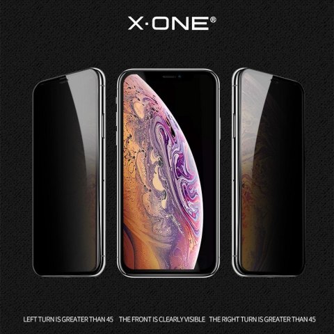 Szkło hartowane X-ONE Full Cover Extra Strong Privacy - do iPhone 15 Pro (full glue) czarny