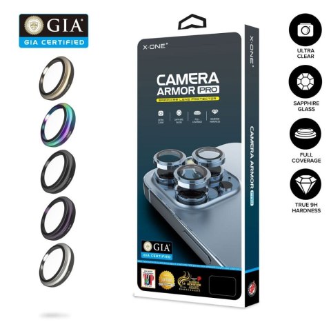 Szkło szafirowe X-ONE na obiektyw aparatu Camera Armor Pro - do iPhone 15/15 Plus