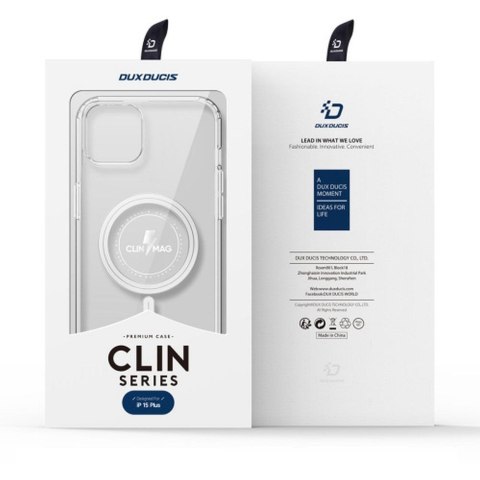 DUX DUCIS Etui CLIN MAG kompatybilny z MagSafe do iPhone 15 Plus transparentny