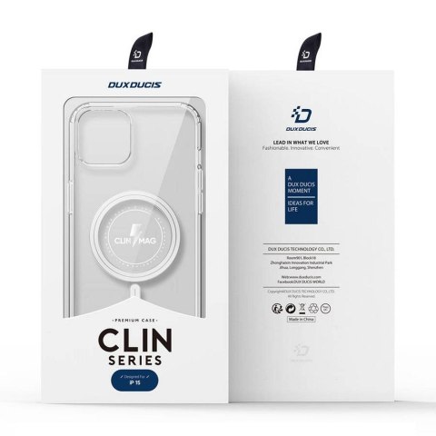 DUX DUCIS Etui CLIN MAG kompatybilny z MagSafe do iPhone 15 transparentny