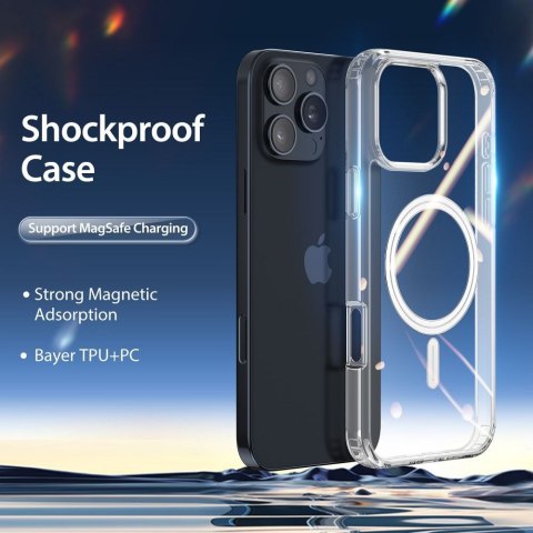 DUX DUCIS Etui CLIN MAG kompatybilny z MagSafe do iPhone 16 Pro transparentny