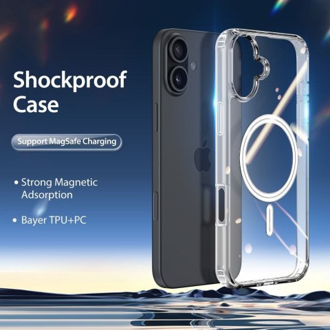 DUX DUCIS Etui CLIN MAG kompatybilny z MagSafe do iPhone 16 transparentny