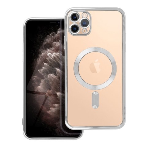 Etui ELECTRO MAG COVER kompatybilny z MagSafe do iPhone 11 Pro Max srebrny