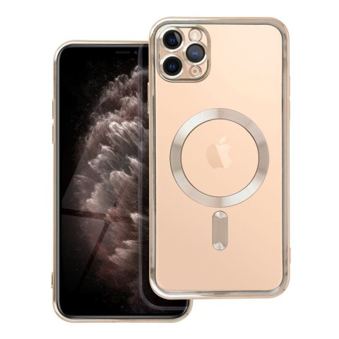 Etui ELECTRO MAG COVER kompatybilny z MagSafe do iPhone 11 Pro Max złoty