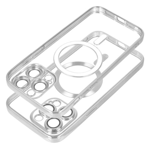 Etui ELECTRO MAG COVER kompatybilny z MagSafe do iPhone 11 srebrny