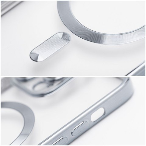 Etui ELECTRO MAG COVER kompatybilny z MagSafe do iPhone 11 srebrny