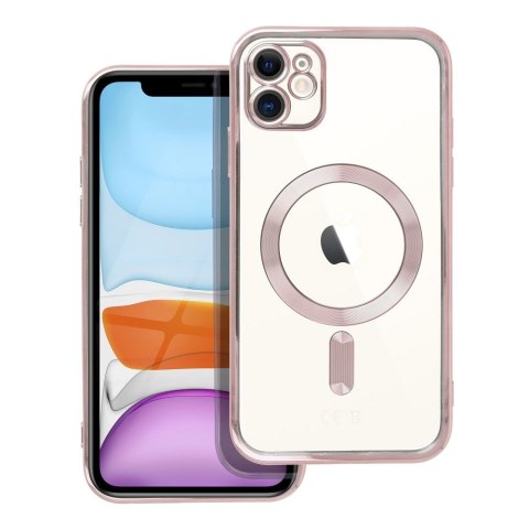 Etui ELECTRO MAG COVER kompatybilny z MagSafe do iPhone 11 złoty róż