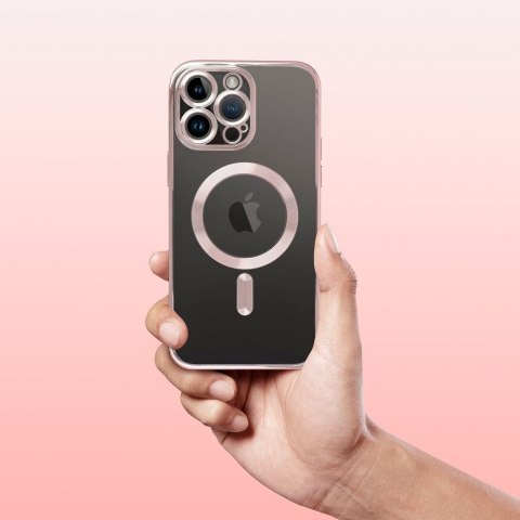 Etui ELECTRO MAG COVER kompatybilny z MagSafe do iPhone 11 złoty róż