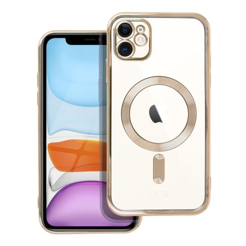 Etui ELECTRO MAG COVER kompatybilny z MagSafe do iPhone 11 złoty