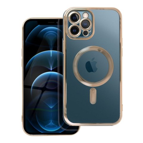 Etui ELECTRO MAG COVER kompatybilny z MagSafe do iPhone 12 Pro Max złoty