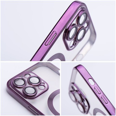 Futerał ELECTRO MAG COVER kompatybilny z MagSafe do IPHONE 12 srebrny