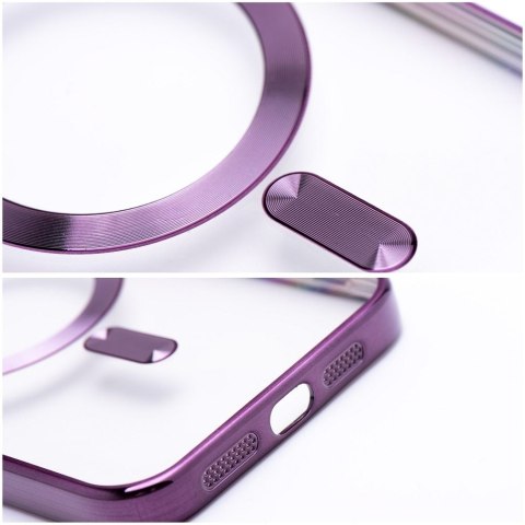 Futerał ELECTRO MAG COVER kompatybilny z MagSafe do IPHONE 12 srebrny