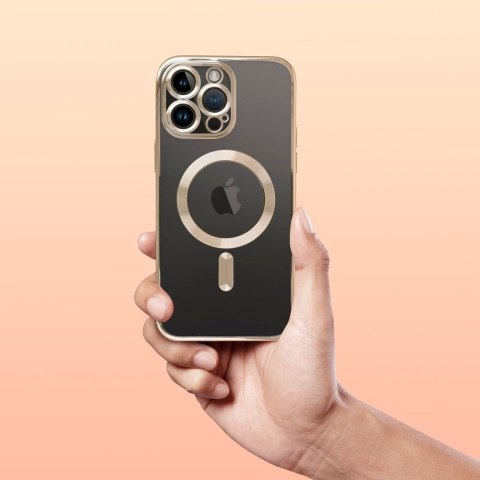 Futerał ELECTRO MAG COVER kompatybilny z MagSafe do IPHONE 12 złoty