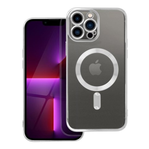 Etui ELECTRO MAG COVER kompatybilny z MagSafe do iPhone 13 Pro Max srebrny