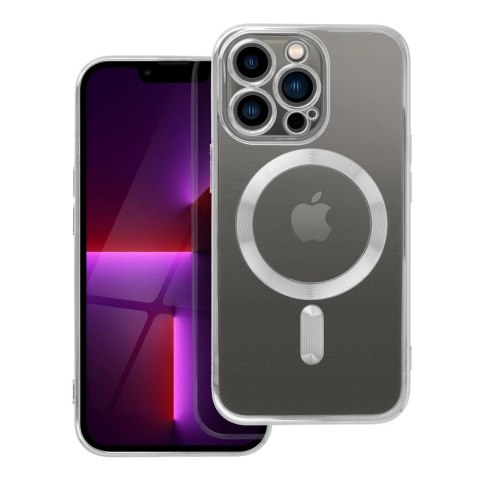 Etui ELECTRO MAG COVER kompatybilny z MagSafe do iPhone 13 Pro srebrny