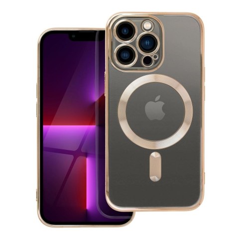 Etui ELECTRO MAG COVER kompatybilny z MagSafe do iPhone 13 Pro złoty