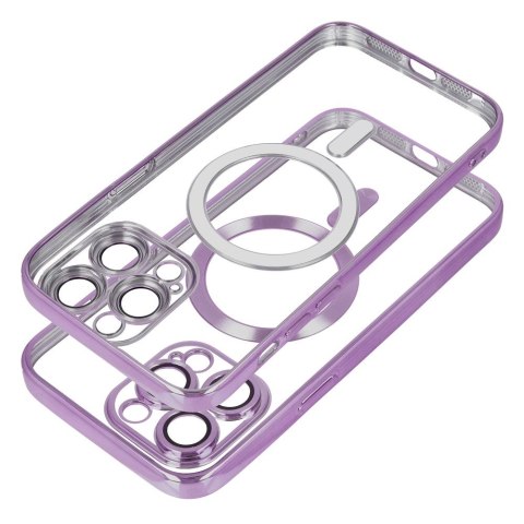 Etui ELECTRO MAG COVER kompatybilny z MagSafe do iPhone 13 fioletowy