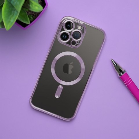 Etui ELECTRO MAG COVER kompatybilny z MagSafe do iPhone 13 fioletowy