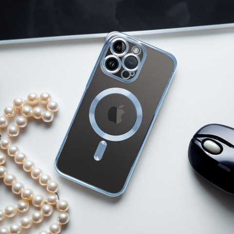 Etui ELECTRO MAG COVER kompatybilny z MagSafe do iPhone 13 niebieski