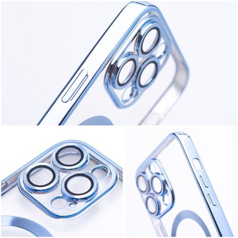 Etui ELECTRO MAG COVER kompatybilny z MagSafe do iPhone 13 niebieski