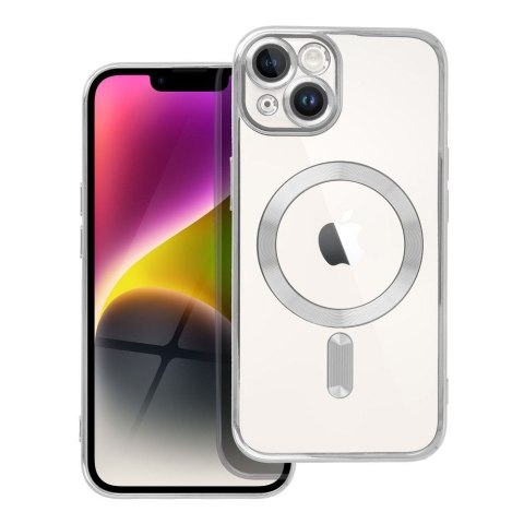 Etui ELECTRO MAG COVER kompatybilny z MagSafe do iPhone 14 srebrny