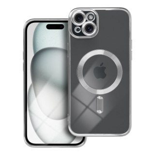 Etui ELECTRO MAG COVER kompatybilny z MagSafe do iPhone 15 Plus srebrny