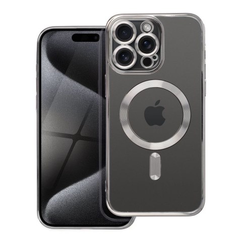 Etui ELECTRO MAG COVER kompatybilny z MagSafe do iPhone 15 Pro Max tytanowy szary