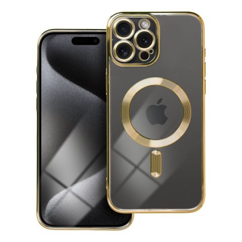 Etui ELECTRO MAG COVER kompatybilny z MagSafe do iPhone 15 Pro Max złoty