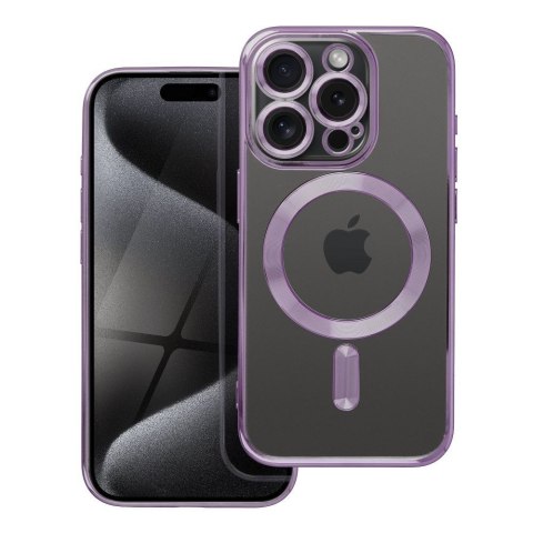 Etui ELECTRO MAG COVER kompatybilny z MagSafe do iPhone 15 Pro fioletowy