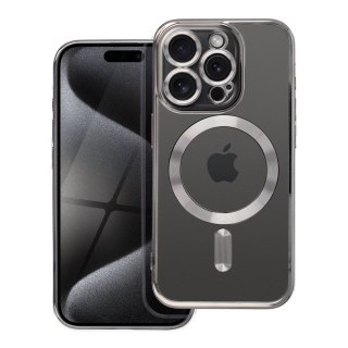 Etui ELECTRO MAG COVER kompatybilny z MagSafe do iPhone 15 Pro tytanowy szary