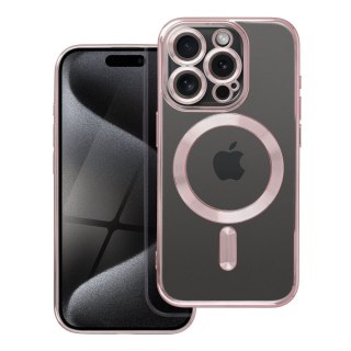 Etui ELECTRO MAG COVER kompatybilny z MagSafe do iPhone 15 Pro złoty róż