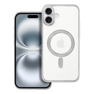 Etui ELECTRO MAG COVER kompatybilny z MagSafe do iPhone 16 Plus srebrny