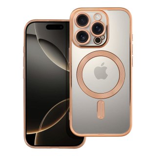 Etui ELECTRO MAG COVER kompatybilny z MagSafe do iPhone 16 Pro złoty