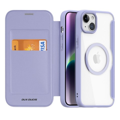 DUX DUCIS Etui SKIN X PRO kompatybilna z MagSafe do iPhone 15 Plus fioletowa