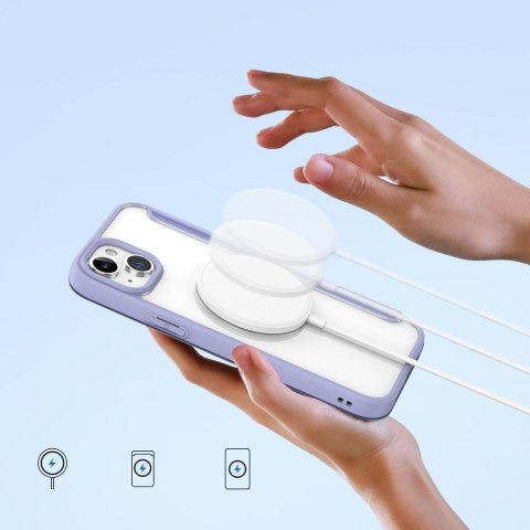 DUX DUCIS Etui SKIN X PRO kompatybilna z MagSafe do iPhone 15 Plus fioletowa