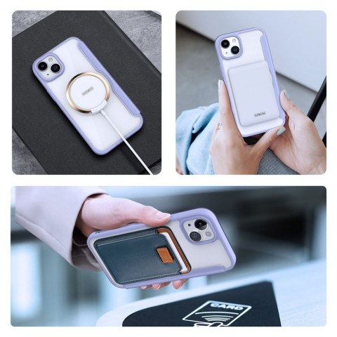DUX DUCIS Etui SKIN X PRO kompatybilna z MagSafe do iPhone 15 Plus fioletowa