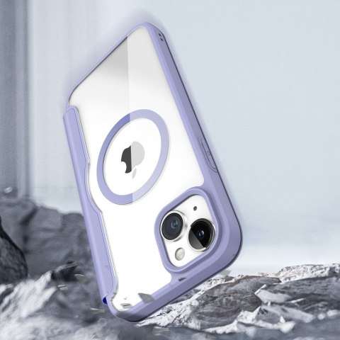DUX DUCIS Etui SKIN X PRO kompatybilna z MagSafe do iPhone 15 Plus fioletowa