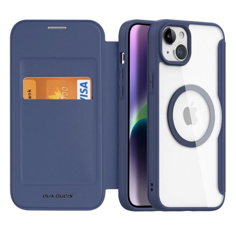 DUX DUCIS Etui SKIN X PRO kompatybilna z MagSafe do iPhone 15 Plus niebieska