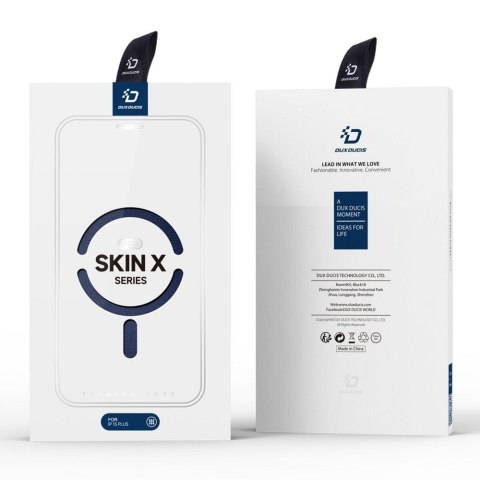 DUX DUCIS Etui SKIN X PRO kompatybilna z MagSafe do iPhone 15 Plus niebieska