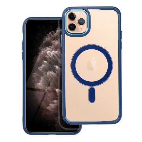 Etui COLOR EDGE MAG COVER kompatybilny z MagSafe do iPhone 11 Pro Max niebieski